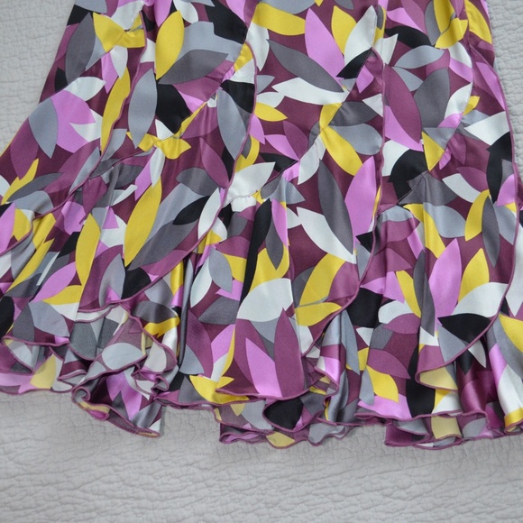 Ideology Silk Ruffled Hem Skirt Size 6 - Picture 3 of 7